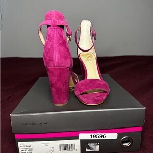 Vince Camuto Sweet Berry Suede Heels